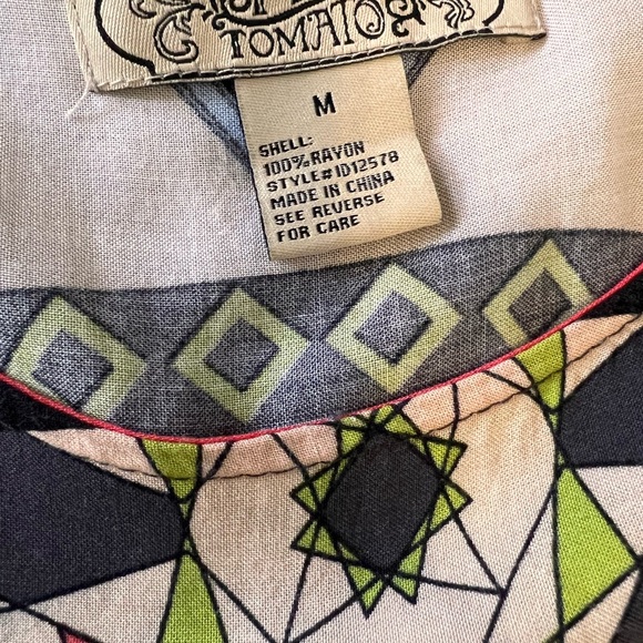 Scarf print boho style dress - Picture 3 of 4